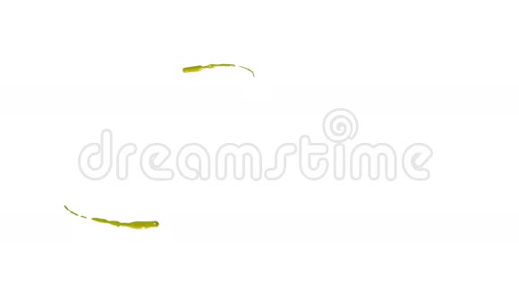 黄色液体正在形成一个圆圈彩色油漆视频的预览图
