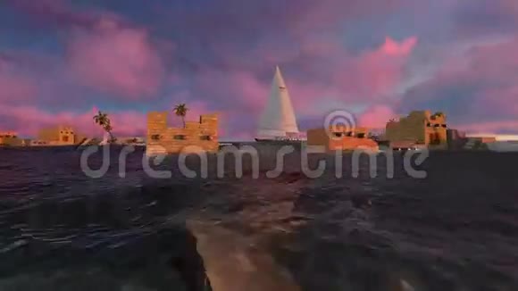 处于海洋中心的村庄视频的预览图