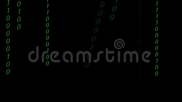 加密快速长滚动编程安全黑客代码数据流在黑色背景视频的预览图