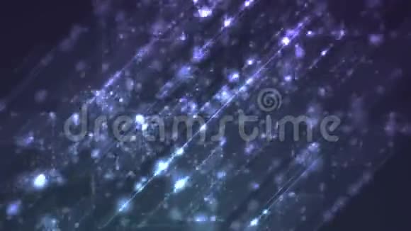 蓝色发光科技几何视频动画视频的预览图