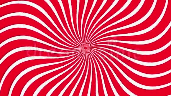 白色红色的抽象旋转光线视频的预览图