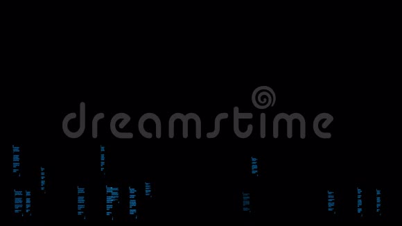滚动蓝色单词计算机随机生成视频的预览图