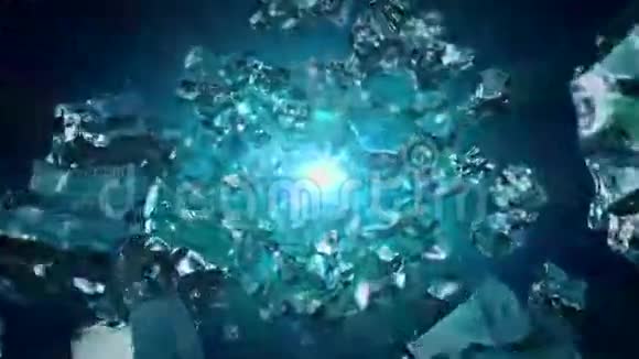飞石的环形背景视频的预览图