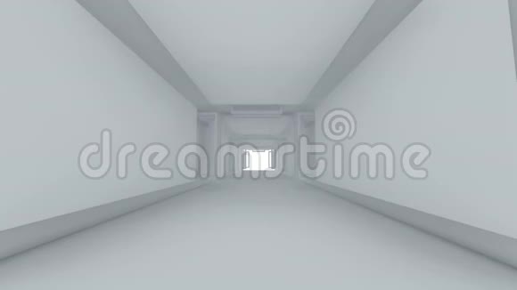 未来式室内空房间带有抽象反光墙视频的预览图