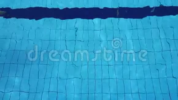 迷人的女人在游泳池里游泳视频的预览图