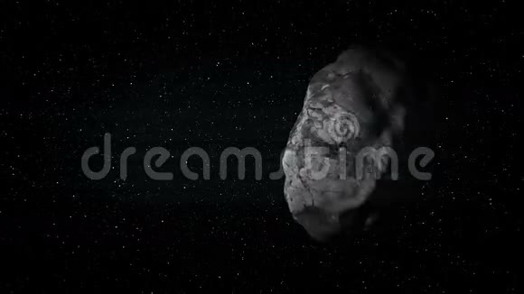 小行星在恒星之间的外层空间盘旋视频的预览图