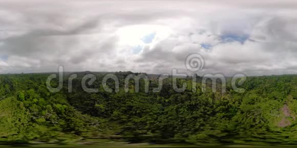 热带景观带雨林印度尼西亚vr360视频的预览图