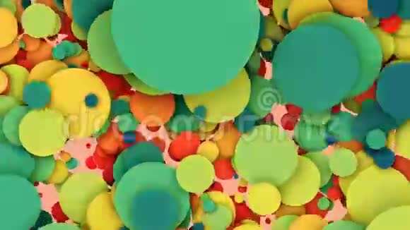 抽象彩色圆圈循环视频的预览图