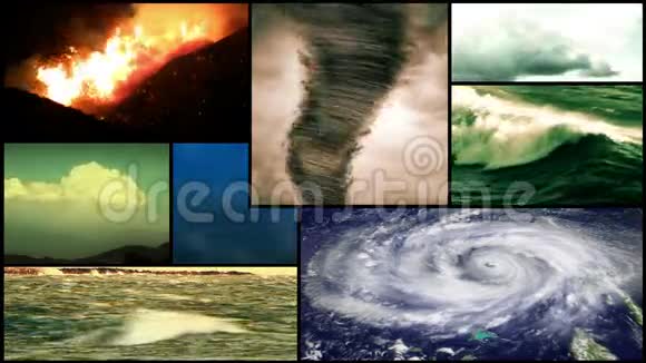 风暴天气蒙太奇构图视频的预览图