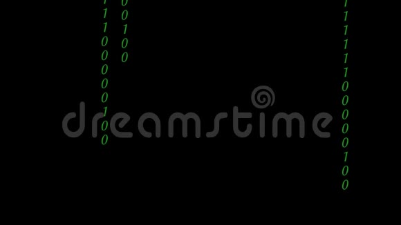 加密快速长滚动编程安全黑客代码数据流在黑色背景视频的预览图