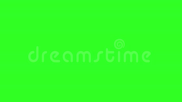 抽象的红色光学错觉绿色屏幕录像4k三维动画视频的预览图