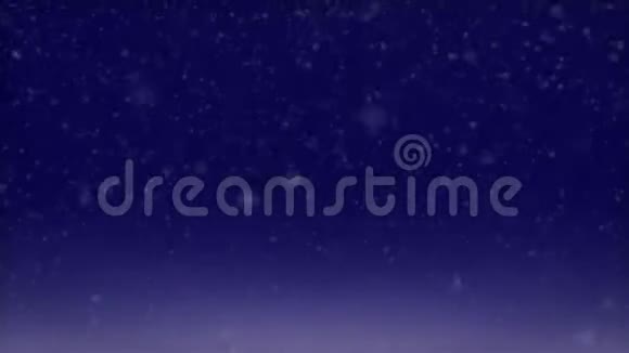 带雪的圣诞蓝色背景冬季背景视频的预览图
