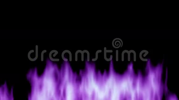 黑色背景上的气体火焰的舌头视频的预览图