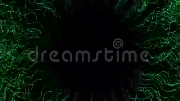 抽象草水生网格和纤维隧道圆孔线背景视频的预览图