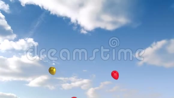 蓝天上的气球视频的预览图