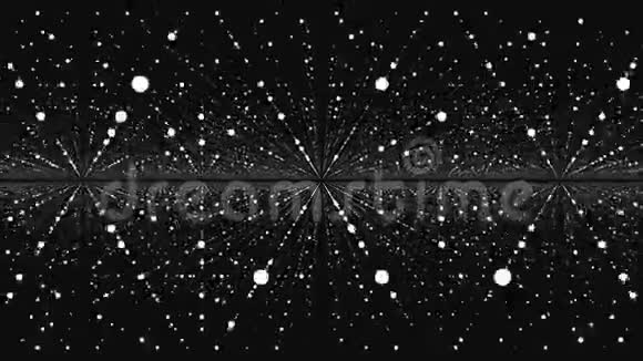 极简抽象背景无缝环无限空间背景有深度错觉的发光恒星矩阵视频的预览图