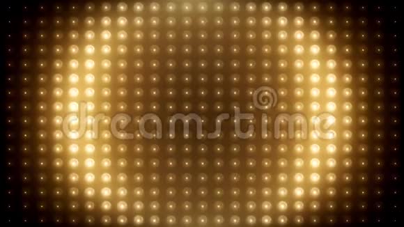 黄金LED循环动画VJ背景视频的预览图