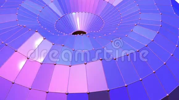 紫低聚波面作为豪华环境紫罗兰几何振动环境或脉动背景视频的预览图