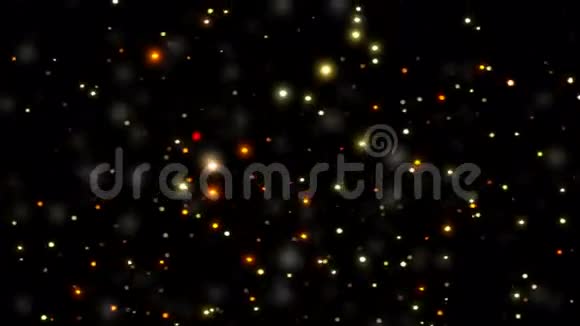 闪烁波克粒子背景无缝视频循环三维渲染视频的预览图