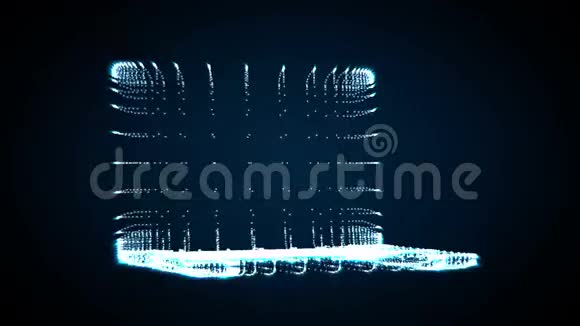 蓝色照明笔记本电脑外形视频视频的预览图