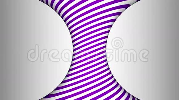 紫色和白色凹形旋转圆筒具有催眠效果视频的预览图