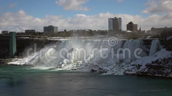 尼亚加拉瀑布在春天视频的预览图