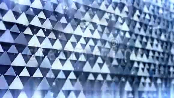 带粒子光的三角形碎片视频的预览图