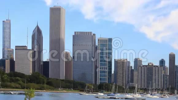 4K超高清时间图芝加哥市中心天线视频的预览图