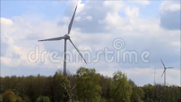 风力涡轮机替代能源视频的预览图