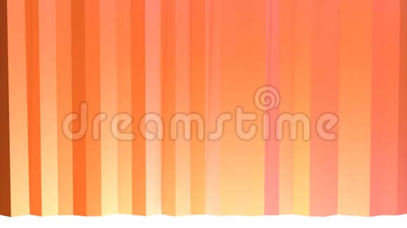 抽象简单的粉红色橙色低聚三维窗帘软几何低聚运动背景移动纯粉色橙色视频的预览图
