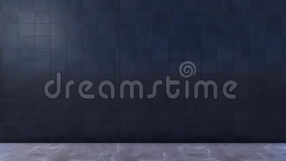浴室内部与复制空间瓷砖墙3D视频的预览图
