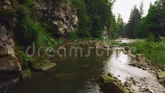 用河流拍摄山林视频的预览图