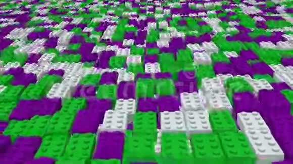 绿色紫色和白色抽象玩具块视频的预览图