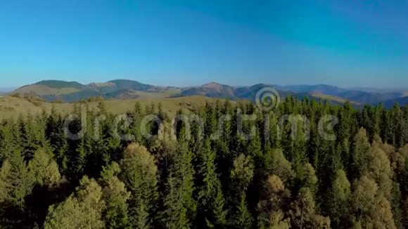 喀尔巴阡山自然美景鸟瞰视频的预览图