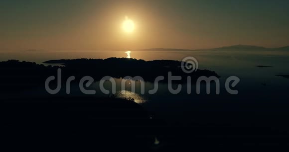 克罗地亚Mljet岛日落视频的预览图