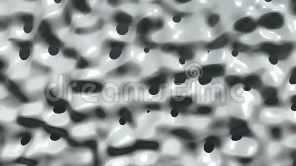 抽象背景白色粘稠液体视频的预览图