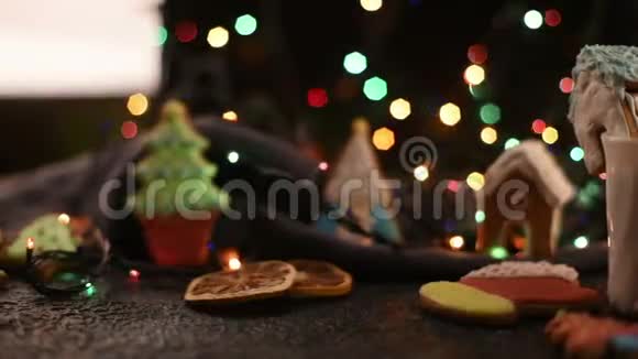 圣诞饼干和一杯茶视频的预览图