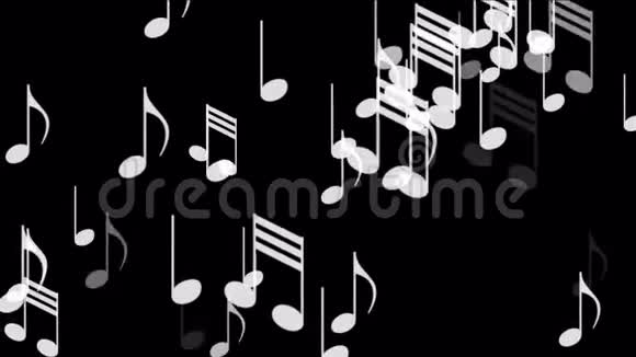 音乐音符背景符号旋律旋律声音浪漫艺术交响曲视频的预览图