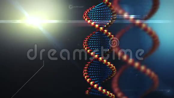 DNA结构旋转背景视频的预览图