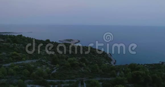 美丽的4K空中视频达尔马提亚克罗地亚欧洲视频的预览图