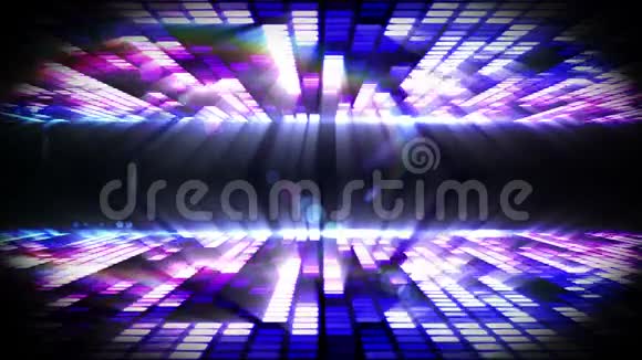紫色马赛克夜生活设计上黑色视频的预览图