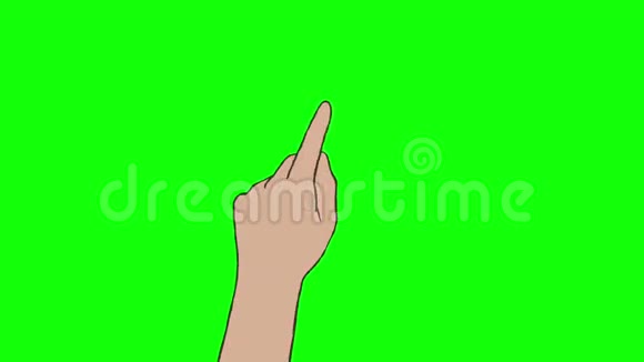 触摸屏手势手绘绿色屏幕视频的预览图