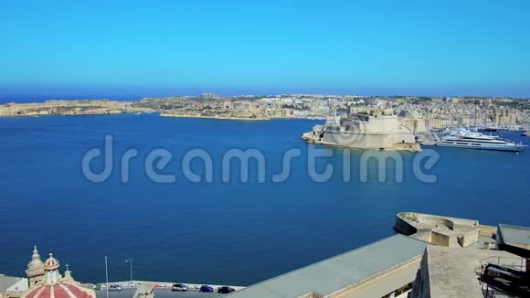 马耳他瓦莱塔大港全景视频的预览图