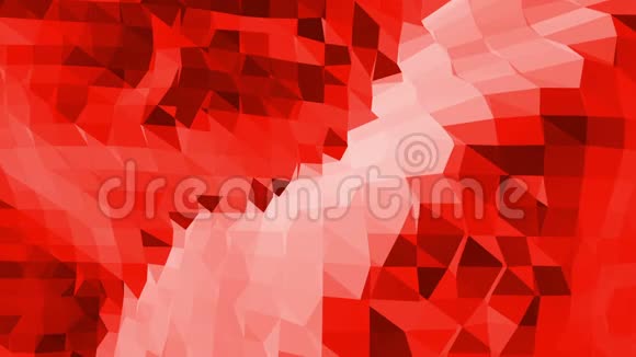 摘要红色低聚面作为时尚背景在时尚低聚设计具有顶点的多边形镶嵌背景视频的预览图