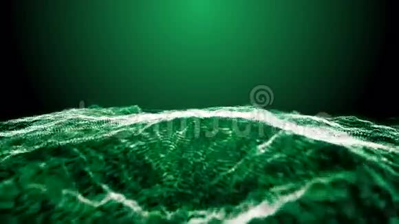 绿色介绍波背景视频的预览图
