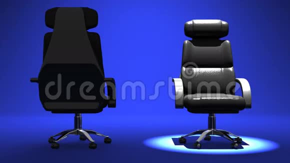 蓝色背景下的两张现场商务椅视频的预览图