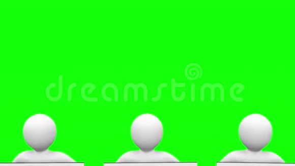 显示绿色屏幕空白标志的白字视频的预览图