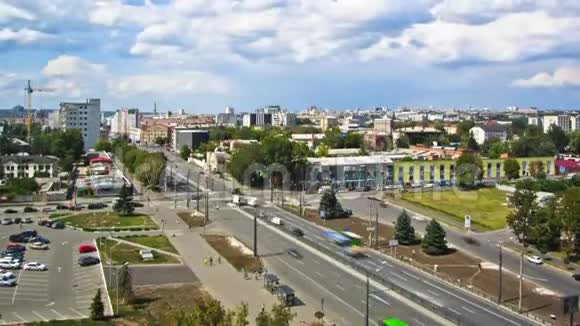 哈尔科夫市从时间的上方乌克兰视频的预览图