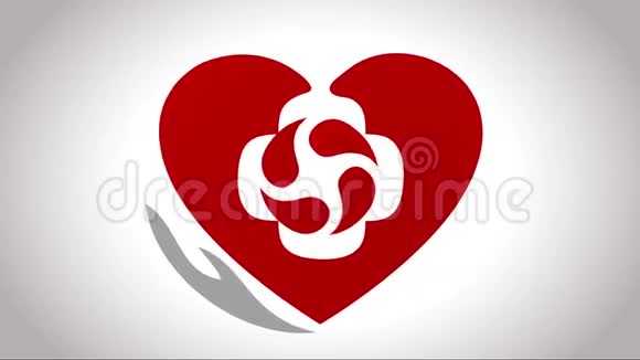 抽象心脏治疗符号视频的预览图