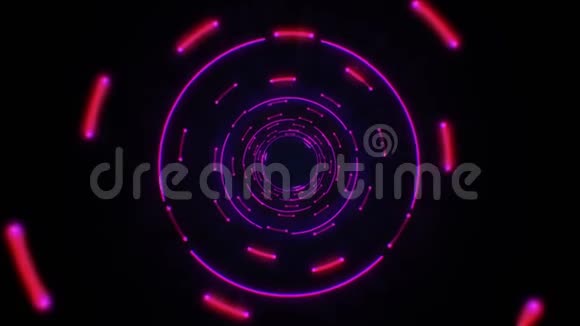 粉红色抽象光圈无缝循环视频的预览图